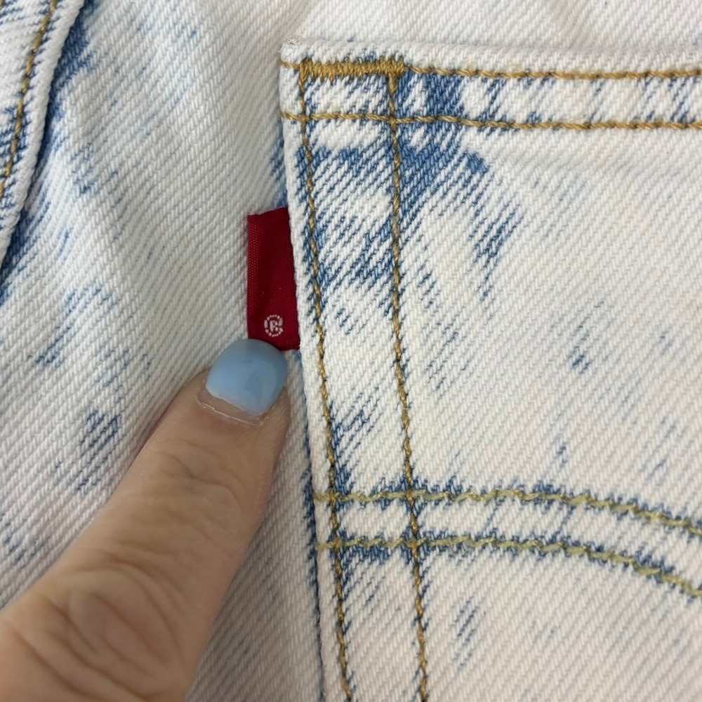 Levi's 501 '81 Jeans Women 26/29 Acid Wash Rare R-ONLY Blank Tab - Picture 5 of 11